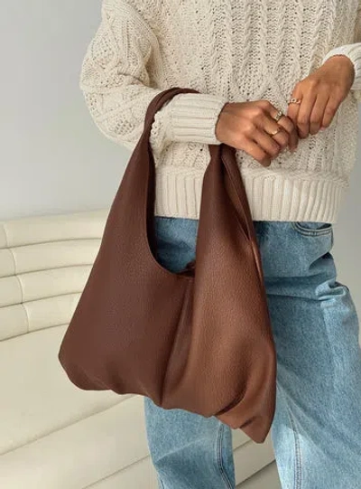 Shop Princess Polly Zenia Shoulder Bag In Brown