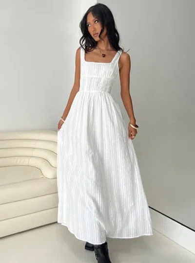 Shop Princess Polly Lorinda Maxi Dress In White