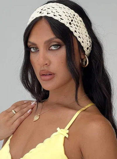 Shop Princess Polly Sarea Crochet Headband In White
