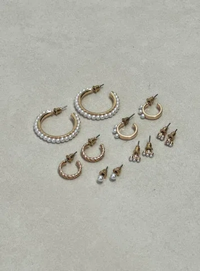 Shop Princess Polly Lower Impact Faiyaz Earring Pack In Gold