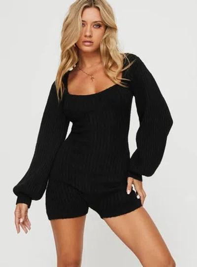 Shop Princess Polly Lower Impact Bohemia Romper In Black