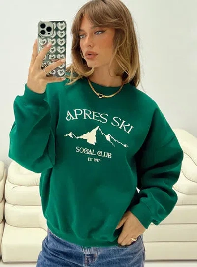 PRINCESS POLLY LOWER IMPACT APRES SKI CREW NECK SWEATSHIRT 