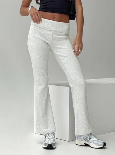 Shop Princess Polly Lower Impact Norment Rib Pants In Grey