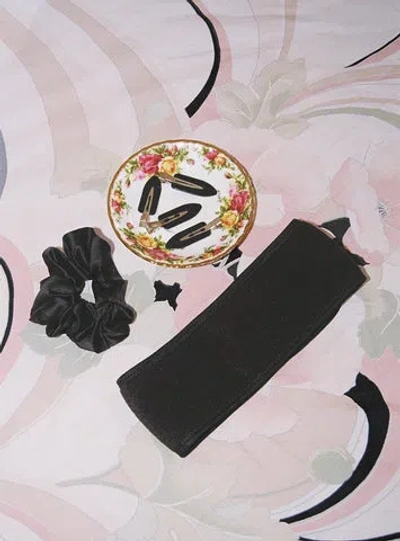 Shop Princess Polly Self Care Hair Accessories Pack In Black
