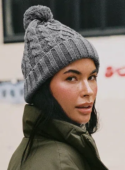 Shop Princess Polly Mile Beanie In Grey