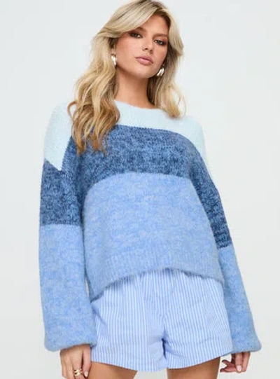 Shop Princess Polly Janise Sweater In Blue Stripe