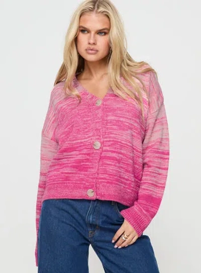 Shop Princess Polly Emikio Cardigan In Ombre Pink