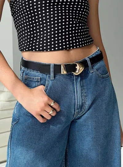 Shop Princess Polly Lower Impact You're Strong Belt In Gold