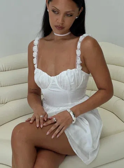 Shop Princess Polly Ondina Mini Dress In White