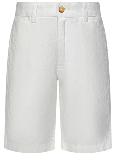 Shop Polo Ralph Lauren Kids Shorts In White