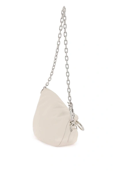 Shop Burberry Knight Small Bag In White