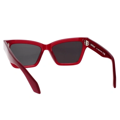 Shop Off-white Sunglasses In Red