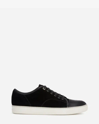 Shop Lanvin Sneakers Dbb1 En Suede Et Cuir Pour Homme In Black