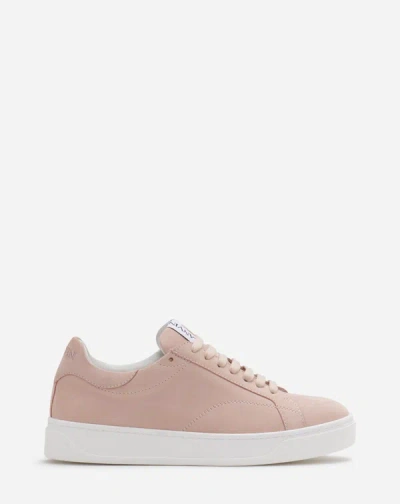 Shop Lanvin Sneakers Ddb0 En Suede Pour Femme In Pink Blossom