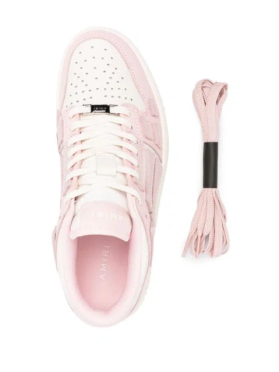 Shop Amiri 'chunky Skeltop Low' Sneakers In Pink