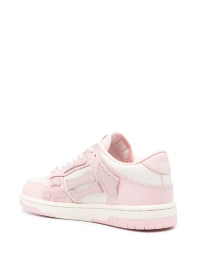 Shop Amiri 'chunky Skeltop Low' Sneakers In Pink