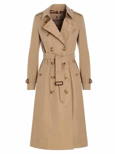 Shop Burberry Chelsea Coats, Trench Coats In Beige