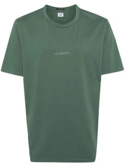 Shop C.p. Company T-shirt With Logo In Green