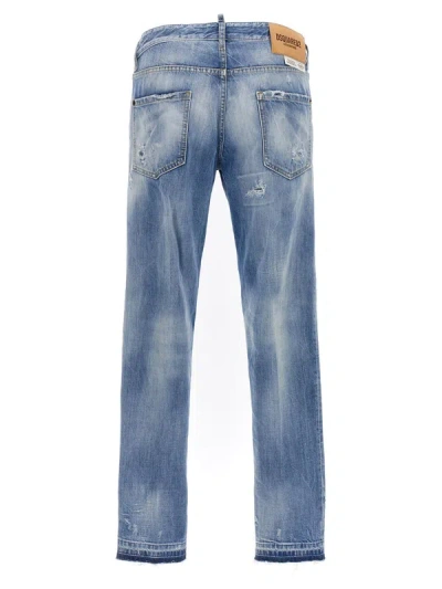 Shop Dsquared2 Light Blue Cotton Jeans
