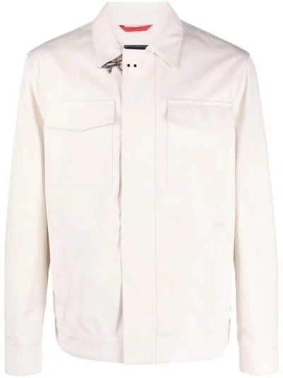 Shop Fay Truck Jacket In White