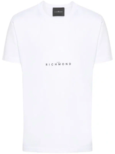 Shop John Richmond T-shirt With Logo In White