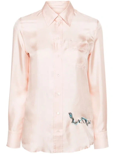 Shop Lanvin Classic Fluid Shirt In Pink