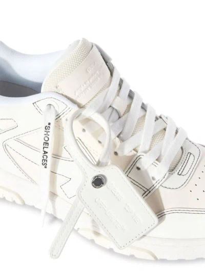 Shop Off-white Out Of Office Sneakers In Bianco E Beige