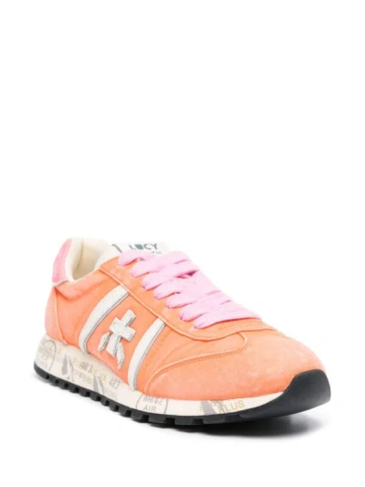Shop Premiata 'lucyd 6755' Sneakers In Orange