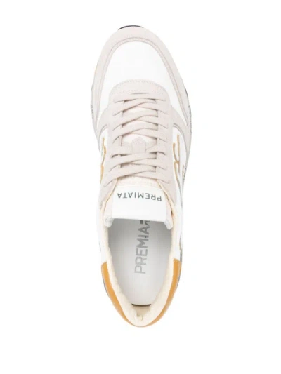 Shop Premiata 'mick 6613' Sneakers In White