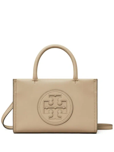 Shop Tory Burch Mini 'ella' Bag In Beige