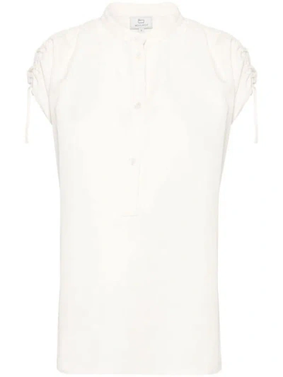Shop Woolrich Sleeveless Shirt In White