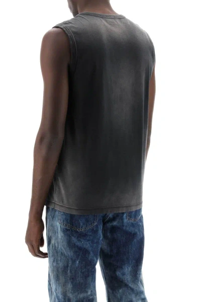 Shop Diesel Sleeveless Top With Oval D Logo