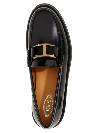 Shop Tod's T Timeless Loafers Black
