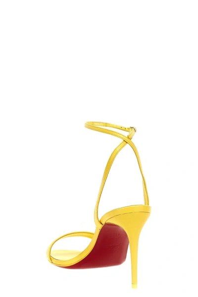 Shop Christian Louboutin Women 'loubigirl' Sandals In Yellow