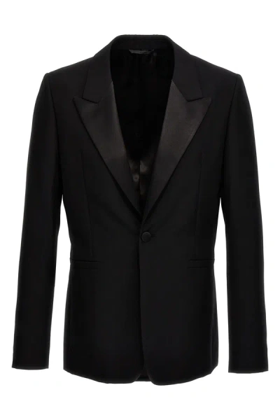 Shop Givenchy Men 'peack Lapel' Blazer In Black