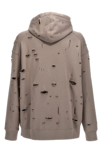 Shop Givenchy Men Logo Hoodie In Gray