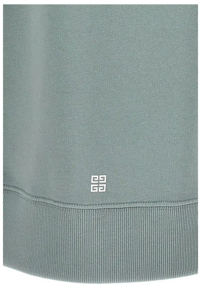 Shop Givenchy Men Logo Print Hoodie In Blue