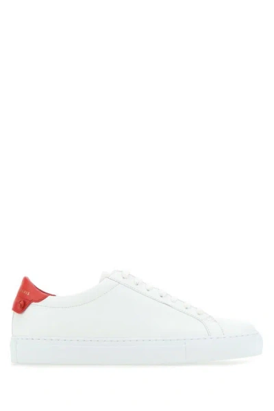 Shop Givenchy Woman White Leather Urban Street Sneakers