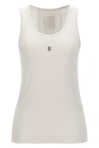 Shop Givenchy Women Logo Plaque Top In White