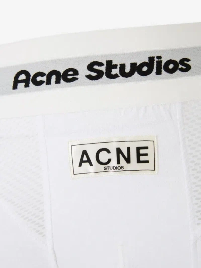 Shop Acne Studios Boxer Logo Patch In Elastic Waist