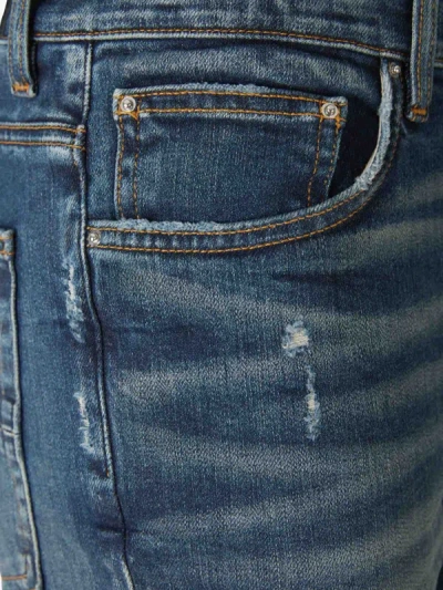 Shop Amiri Straight Cotton Jeans In Blau Denim