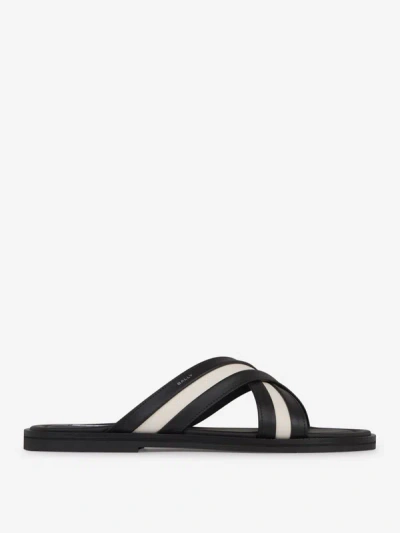 Shop Bally Gherry Sandals In Printed Logo