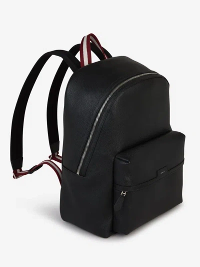 Shop Bally Smooth Leather Backpack In Negre