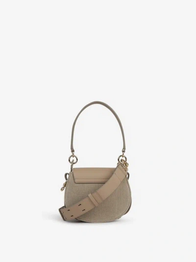 Shop Chloé Tess S Crossbody Bag In Taupe