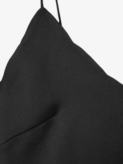 Shop Chloé X Atelier Jolie Straps Silk Top In Negre