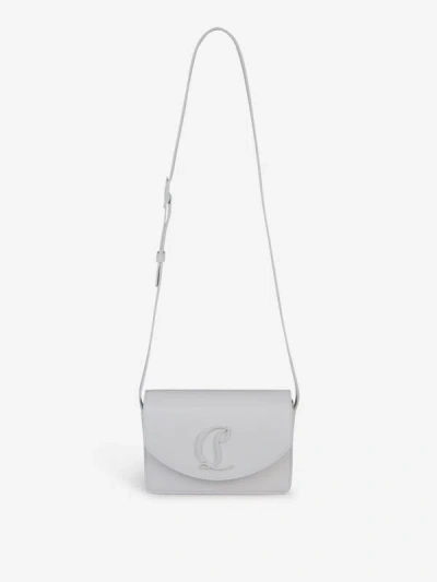 Shop Christian Louboutin Logo Shoulder Bag In Blanc