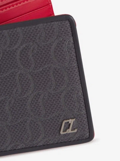 Shop Christian Louboutin M Coolcard Wallet In Jacquard Logo