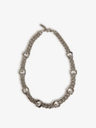 Shop Givenchy Chain G Necklace In Platejat