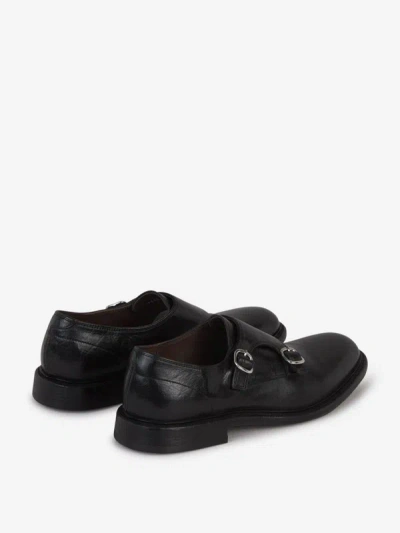 Shop Green George Double Buckle Shoes In Negre