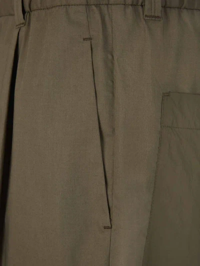 Shop Herno Technical Cotton Bermuda Shorts In Verd Militar